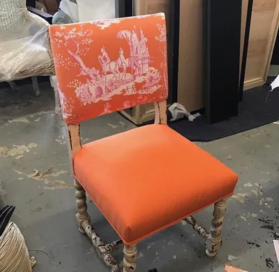 Restored antique chair, New York, NY, by NYC Reupholstery
